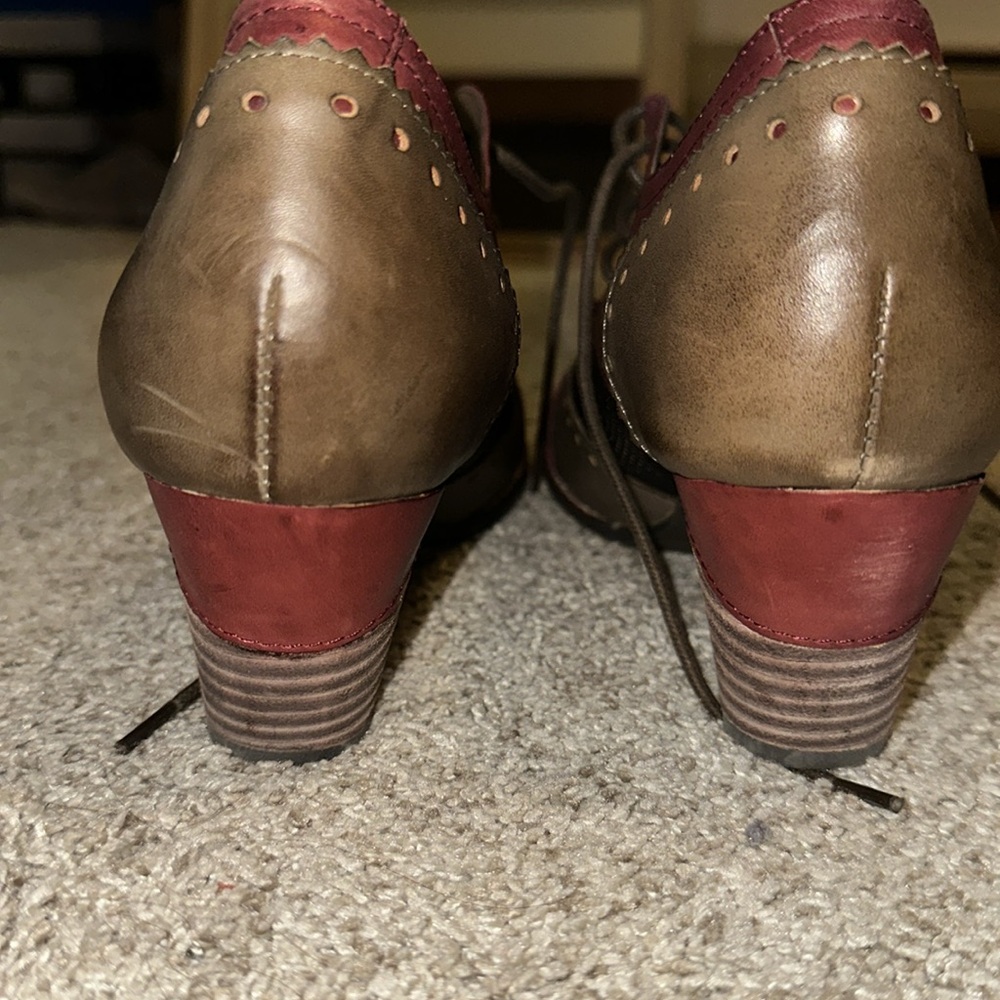 L’artiste Spring Step Brynn Dark Red Multi Lace U… - image 4